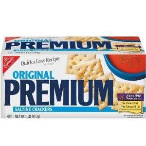 Nabisco Premium Saltine Crackers, Original, 16 oz (Pack 9)  