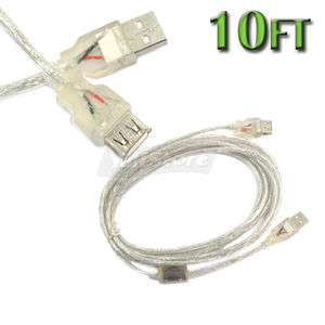 New High quality 10 FT 3M USB 2.0 A Male to A Female Extend Extention 
