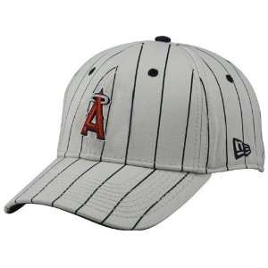 New Era Anaheim Angels Stone Kubek Pinstripe Adjustable Hat  