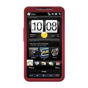   Hard Case for T Mobile HTC HD2 (Red) Cell Phones & Accessories