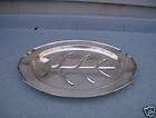 Vintage 16.5 Silverplate Meat Platter Tray With Well