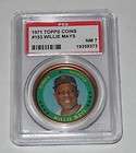 1971 Topps Greatest Moments Set Willie Mays PSA 7