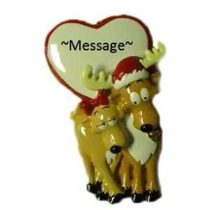  Personalized Be My Dear Couple ReinDeer Christmas Holiday 
