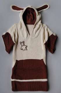 Brown Japan Lolita Hoodie Rabbit Bunny Jumper Top Dress  