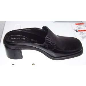    Naturalizer Manda Black Leather Upper Shoes 9M 