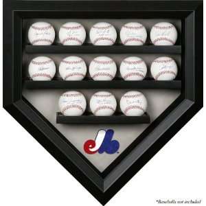  Montreal Expos 13 Baseball Home Plate Shaped Display Case 