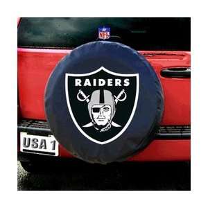  Oakland Raiders NFL Spare Tire Cover (Black): Sports 