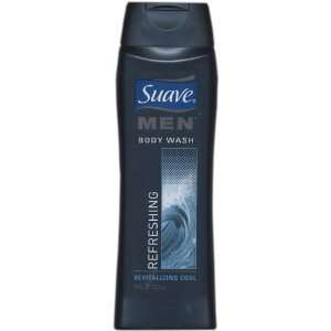  Suave Body Wash Mens, Refreshing, 18 Ounce (Pack of 6 