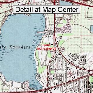  USGS Topographic Quadrangle Map   Eustis, Florida (Folded 