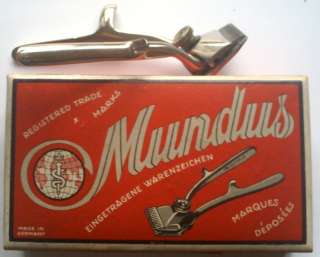 Old hand hair clipper Mundus Aesculap Germany set BOX  