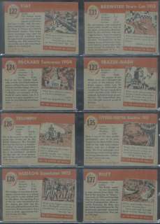 1954 Topps World on Wheels complete set EX and better  