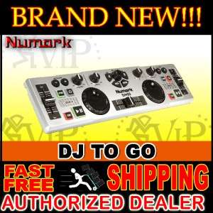 Numark DJ2Go Portable USB Midi Controller W/Virtual Dj Software *Auth 
