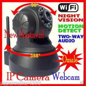  Wireless IP Camera 2way Audio Built in Mic Pan&Tilt Security System