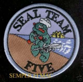AUTHENTIC US NAVY SEAL TEAM FIVE COLLECTOR PATCH  