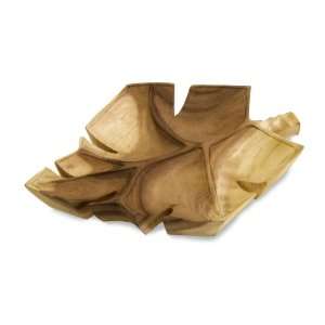  Classic Handcarved Centerpiece Leaf Tray: Home & Kitchen