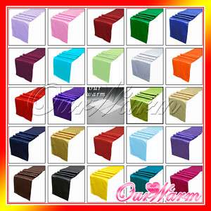 30 Satin Table Runner 12x108 Wedding Party Colors New  
