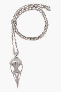 Alexander McQueen bird skull necklace for women  SSENSE