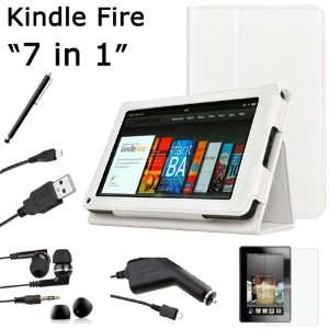  Pandamimi For  Kindle Fire Accessories   PU White 