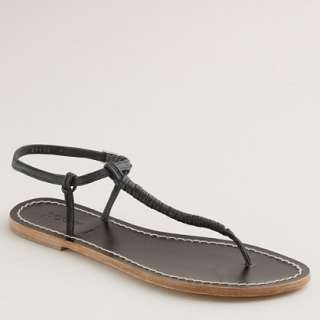 Twisted T strap sandals   flat sandals   Womens shoes   J.Crew