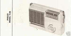 Philco Model T 88 Transistor AM Radio Photofact 1962  