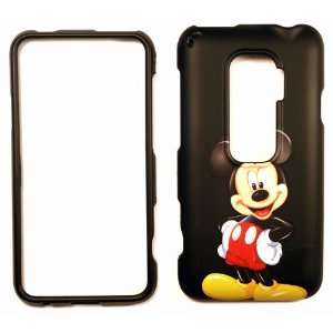  Mickey Mouse Black HTC Evo 3D Case Cover Snap On: Cell 