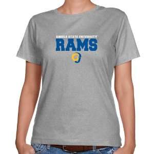  Angelo State Rams Ladies Heather Grey University Name 