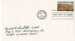 Donald Rudolph WWII Medal of Honor Recipient Autographed FDC  