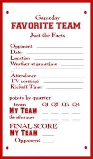 FOOTBALL Pre made Scrapbook Page Title Red MSW DBPP  