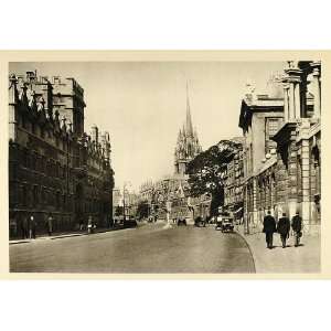 1935 Oxford University England Highstreet St. Marys 