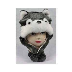   Husky Dog   Aviator Cosplay Plush Hat   Limited Quantity: Toys & Games