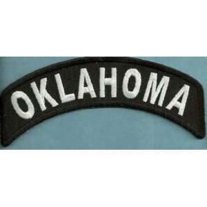 OKLAHOMA STATE ROCKER Embroidered NEW Biker Vest Patch