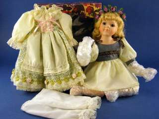 Gustave Wolff Morgan Porcelain Doll with Extra Dress  