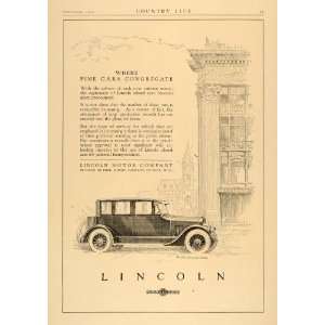   Motor Car Columns Architecture   Original Print Ad