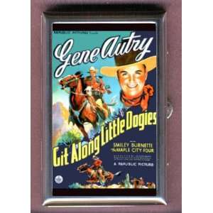 GENE AUTRY 1937 WESTERN POSTER Coin, Mint or Pill Box Made in USA
