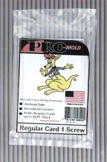 10 Pro Mold 1 Screw Down Card Holder Regular 20pt PC5  