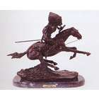 Warrior Bronze Statue Sculpture Figurine By Frederic Remington 10 Inch 