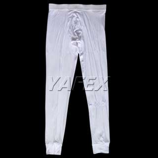 NWT Men Knit Thermal Set Underwear TIGHT SKINNY Black White BLUE NWT 