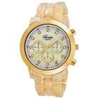 Breda Womens Brooke Oversized Mother of Pearl Watch in White / Gold