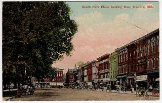 Postcard~South Park Place East~Newark, Ohio  
