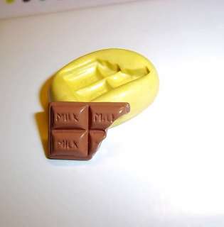 Chocolate Candy Bar Flexible Push Mold For Resin Or Clay Food Safe 