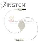 5MM INSTEN Retractable Audio AUX Extension Cord CABLE For iPod 