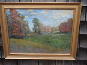 Arts & Crafts Impressionist Oil Painting, by W.A. Rice  