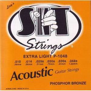  S I T Strings Acoustic Guitar Phosphor Bronze Extra Light 