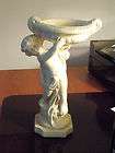 alexander backer chalkware statue compote candle or flower holder 