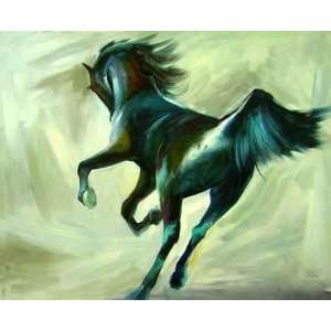 Black Horse Oil Painting on Canvas Hand Made Replica Finest Quality 36 