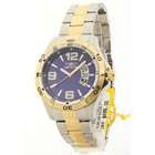  Mens Invicta Specialty All Stainless Steel Large Sharp Blue Dial 