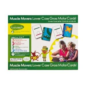   Muscle Movers Lower Case Gross Motor Card Set, Ages K to First Grade