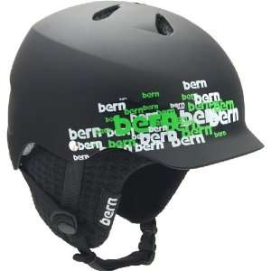  Bern Watts EPS Helmet in Matte Black Scatter with Black 