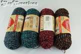 Red Heart Yarn Lot of 6 skeins tweed assortment some discontinued 