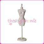 White Clothing Dress Stand Display Model / Stand For Barbie Doll NEW